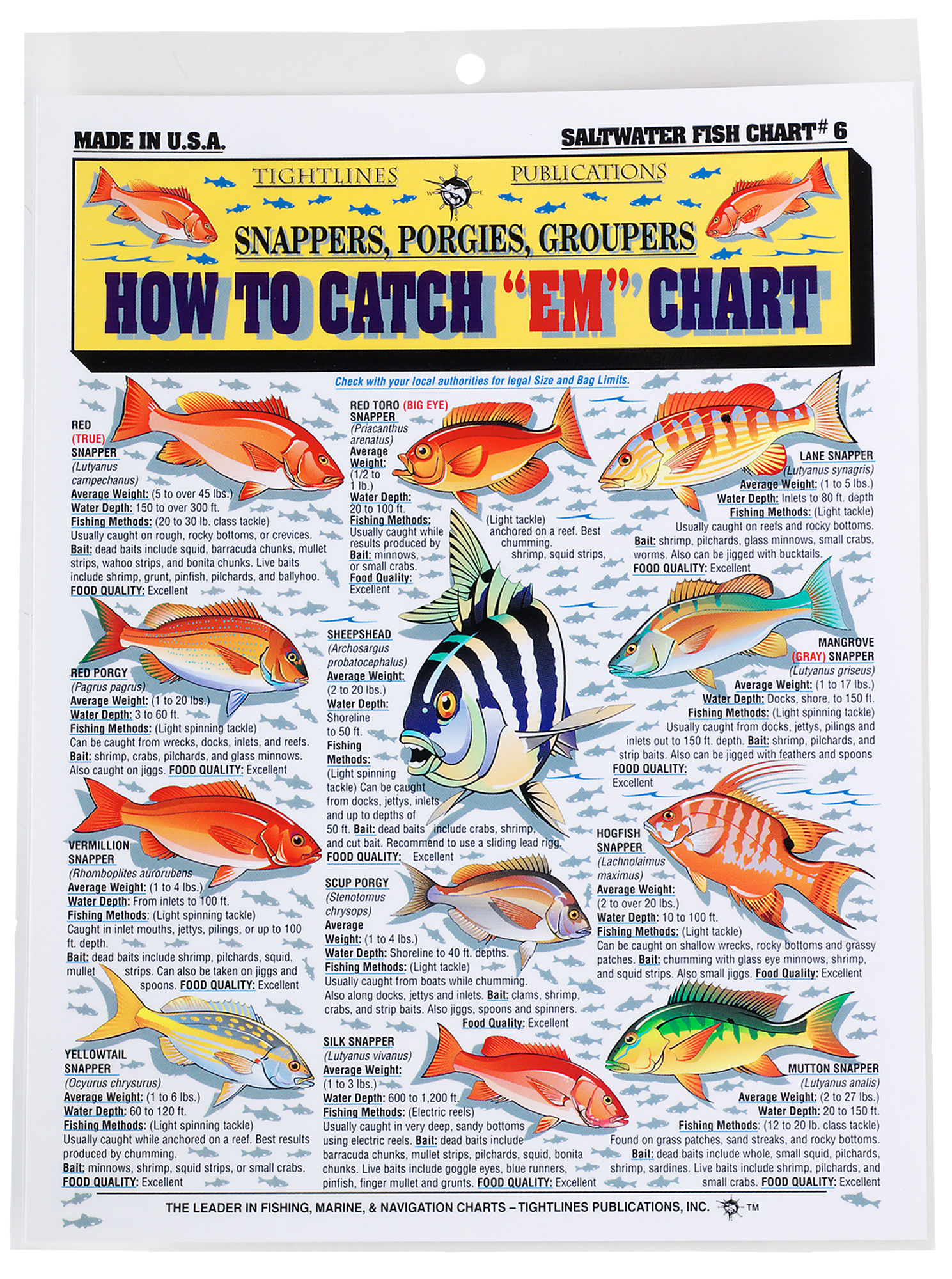 How to Catch EM Chart - Saltwater Fish Chart #6 | Bass Pro Shops